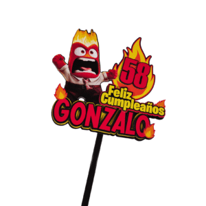 topper torta intensa mente enojo enfado