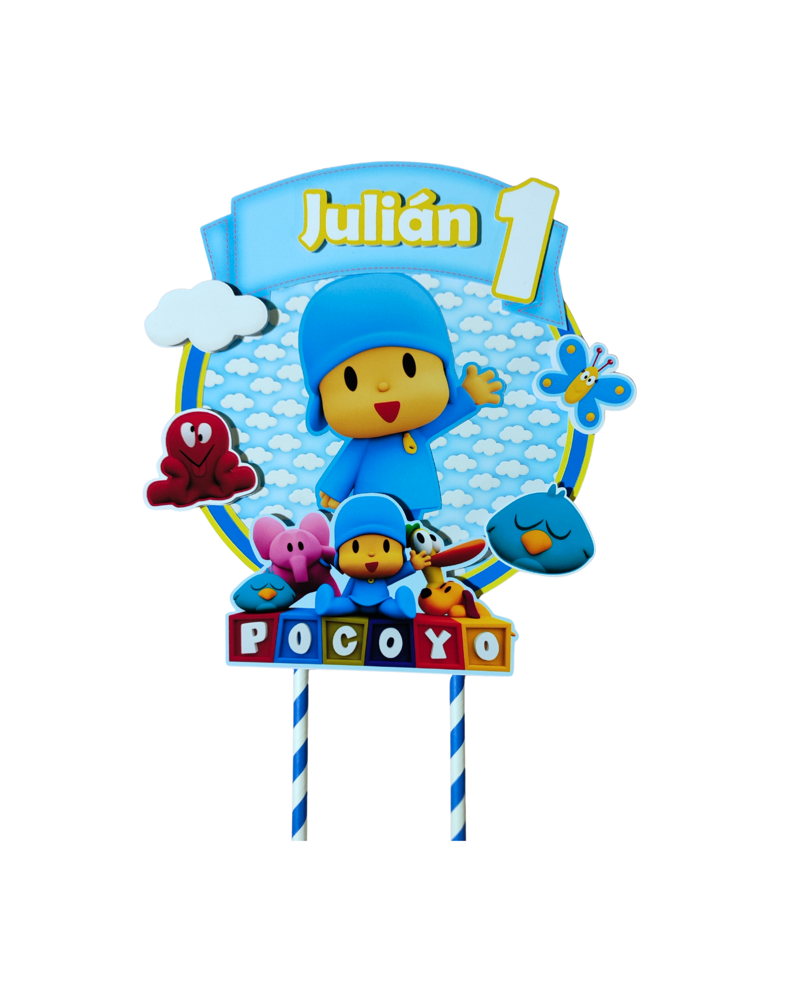 topper torta pocoyo