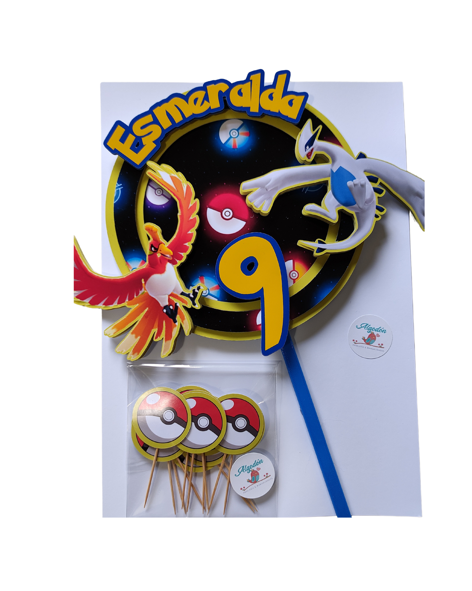 topper torta pokemon